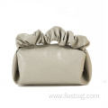 Wholesale Simple High Quality Girls Lady Women Custom Pvc Leather Bags Women Handbags Ladies Pleated Ladies Bag